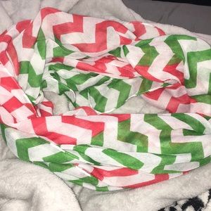 Holiday infinity scarf